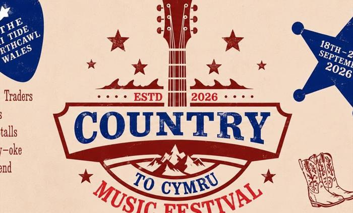 Porthcawl Country to Cymru Music Festival poster